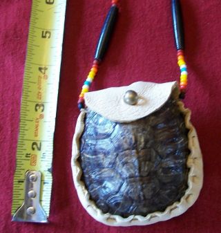 Native American Turtle Shell Medicine Bag