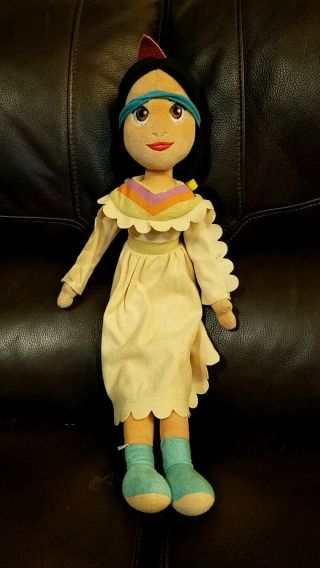 Disney Store Exclusive Peter Pan 21 " Tiger Lily Stuffed Plush Doll Princess