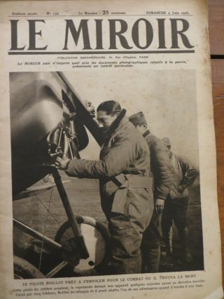 Authentic And French Newspaper From The First World War,  Le Miroir June 1916