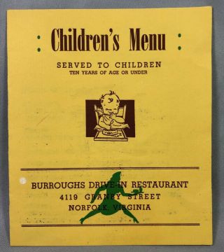 1950 Burroughs Drive - In Restaurant Norfolk Virginia Children 