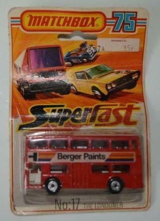 Matchbox Superfast - London Bus - Berger Paints 17