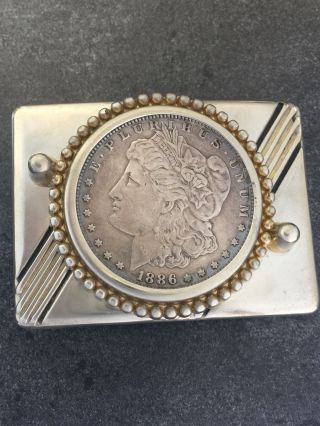 Morgan Silver Dollar Belt Buckle