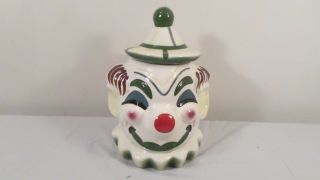 Unbranded Vintage Ceramic Clown Head Cookie Jar