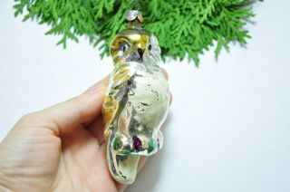 Owl Bird Birdie Russian Vintage Glass Christmas Ornament Christmas/new Year