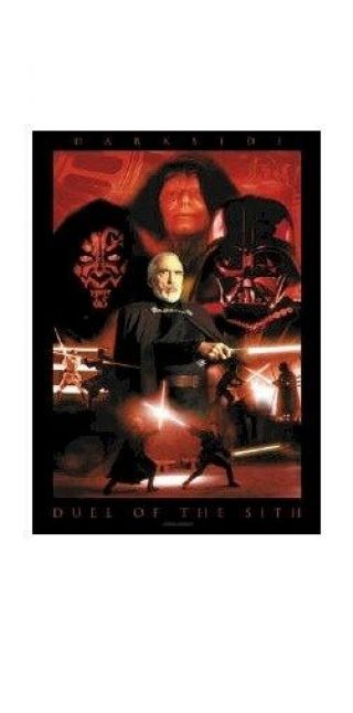 Star Wars Saga Duel Of The Sith Collage 22x34 Movie Darth Vader Maul Anakin