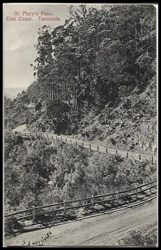 Tasmania • 1907 Spurling Postcard • St Mary 
