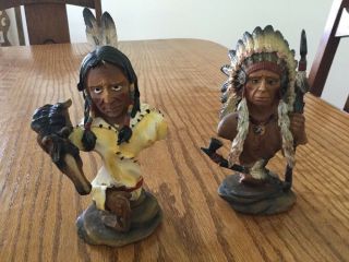 Native American Indian Chief Broken Peace Pipe = In Battle Dressing