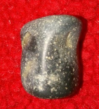 Native American Paleo Face Effigy Artifact Polished Stone Tool 1 " X 3/4 " X 3/4 "