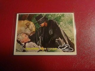 1958 Topps Zorro 73 Alejandro And Walt Disney Products Nmmt To