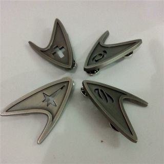 Star Trek Badge Engineering Command Badges Science Set Of 4 Pin Christmas Brooch