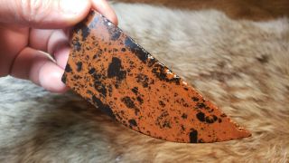 Dragon Skin Obsidian Flint Knapping Primitive Skinning Knife Preform Blade Blank