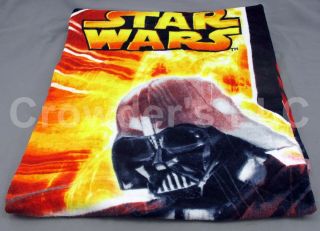 Rare Black Star Wars Darth Vader W/ Lightsaber Beach Towel 55x29 Empire