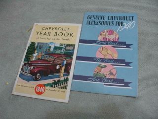 1940 Chevrolet Year Book & Accessories Sales Advertising