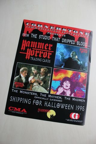 Hammer Horror Trading Cards 1995 - Sell Sheet