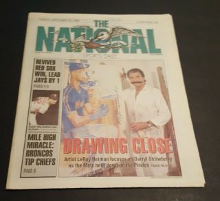 The National Sports Daily News Paper September 18 1999 Leroy Neiman Drawing
