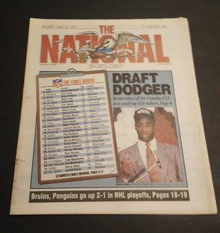 The National Sports Daily News Paper April 22 1991 Nfl Draft Brett Farve Ismail