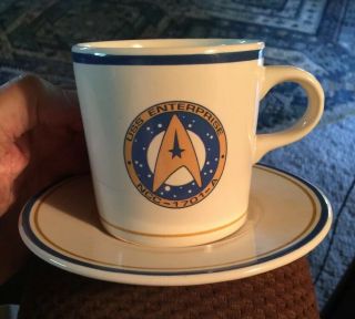 1993 Pfaltzgraff Star Trek Uss Enterprise Ncc - 1701 - A Cup Saucer