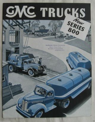Brochure For The Gmc Trucks Series 800 1947