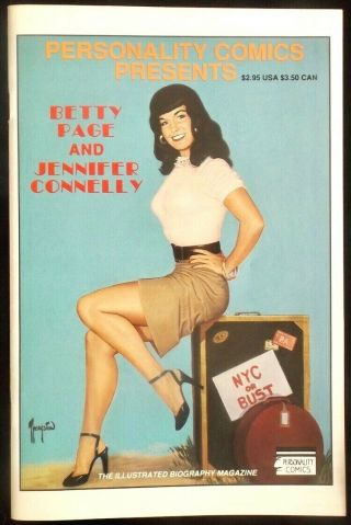 Vintage Betty (bettie) Page & Jennifer Connelly Comic Book Personality Rocketeer