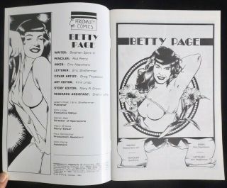 Vintage Betty (Bettie) Page & Jennifer Connelly Comic Book Personality Rocketeer 2
