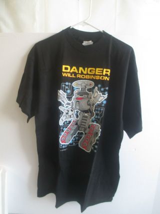 1997 Lost In Space Danger Will Robinson Mens Black Xl T - Shirt