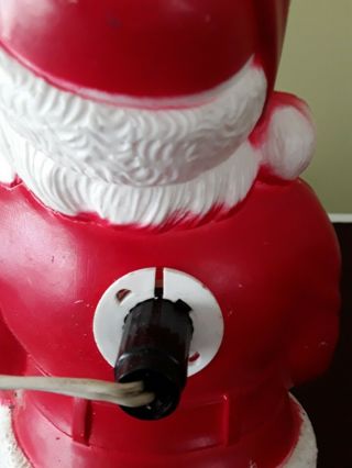 Vintage Empire Blow Mold Santa Christmas light 13 inches tall 4