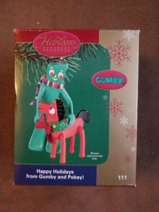 Carlton Cards Heirloom Happy Holidays From Gumby And Pokey Ornament