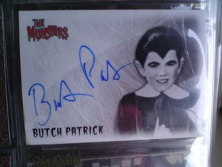 The Munsters A3 Rare Butch Patrick As Eddie Autographed Trading Card 2005,  Vgc.