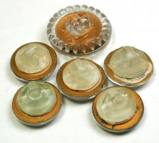 BB Vintage Glass Button Reverse Mold All Zodiac Designs 1/2 - 3/4 