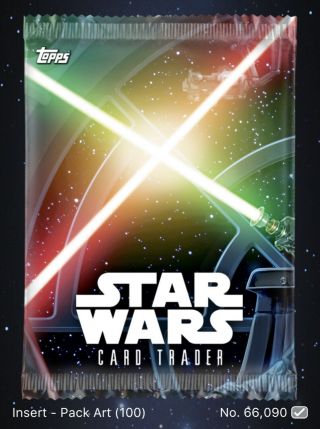 Star Wars Card Trader: RARE TIER A Pack Art - Vader - Luke Forces of Good & Evil 2