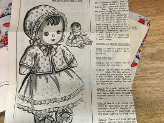 Vintage Mail Order Pattern - Baby Sock Doll Uncut - Cute For Toddlers