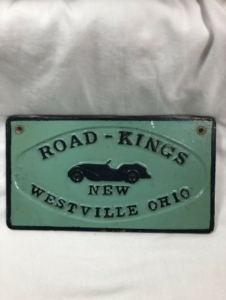 Vintage Car Club Plaque.  Road - Kings,  Westville - Ohio