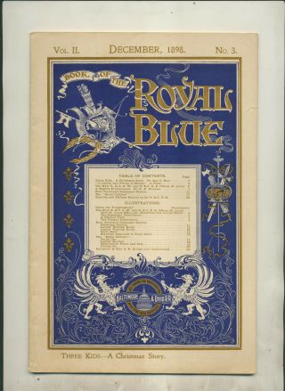 December 1898 Book Of The Royal Blue Informational Promo Time Tables & Route Map