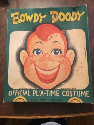 Vintage 50’s Halloween Costumes Collegeville Howdy Doody Clarabell