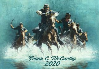 2020 Wall Calendar [12 Page A4] Wild West Frank Maccarthy Western Vintage M3047
