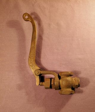 Vintage 1/2 In.  Brass Lonergan Steam Whistle Valve