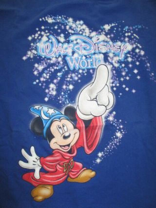 Vintage Walt Disney World Mickey Mouse Fantasia (one Size) Night Shirt Nightgown
