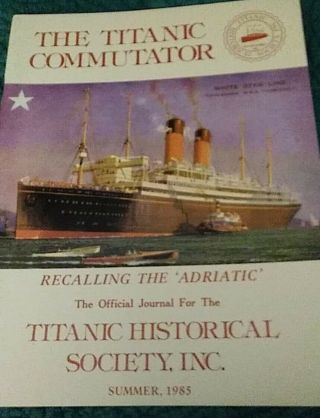 Titanic Commutator Summer 1985 Recalling The Adritatic