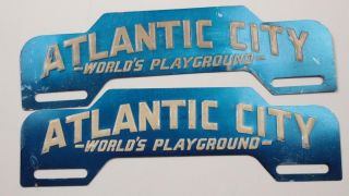 Vintage Atlantic City Jersey License Plate Topper World 