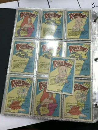 1987 Topps Who Framed Roger Rabbit? Complete Set of 132 Cards & 22 Stickers (NM) 4