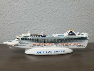 Princess Cruise Line Grand Princess Cruise Ship Model Resin Travel Souvenir 7 "