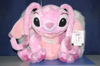 Disney Store Lilo&stitch Angel Wing Pink Big Plush Doll 12 "