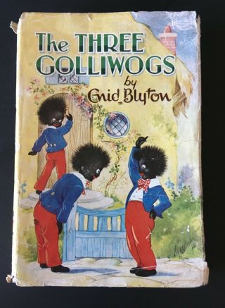 1968 Vintage Book: The Three Golliwogs By Enid Blyton Children Black Doll