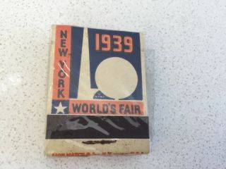 Vintage Full Matchbooks,  1939 York World’s Fair,  Still & Nmint - Rare