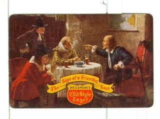 Single Vintage Playing Card " Heileman 