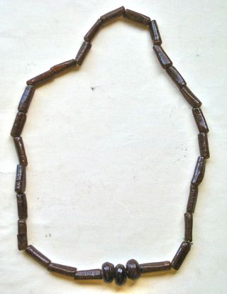Rare And Striking Necklace Made Of Hand - Wound Glass Beads,  From Nigeria