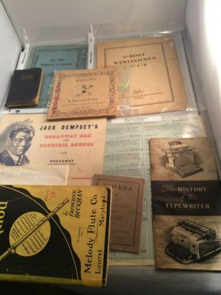 10 Books/pamphlets - Pinocchio,  Jack Dempsey 