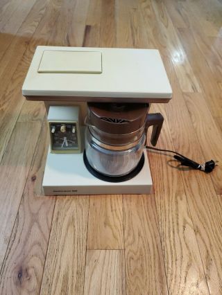 Vintage Coffee Maker Hamilton Beach Scovill Model 889 With Clock - Time Set