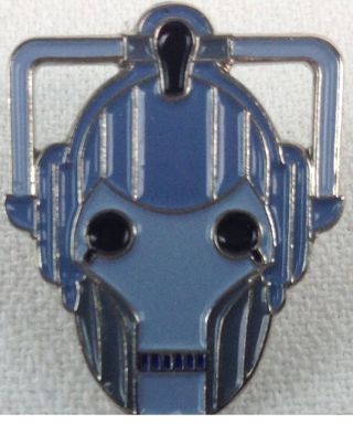 Cybermen Head - Doctor Who Bbc Tv Series - Uk Imported Enamel Pin