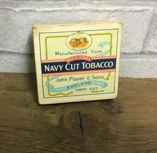RARE VINTAGE PLAYERS NAVY CUT CIGARETTE MUSIC BOX MADE FROM WOOD ORDER 2